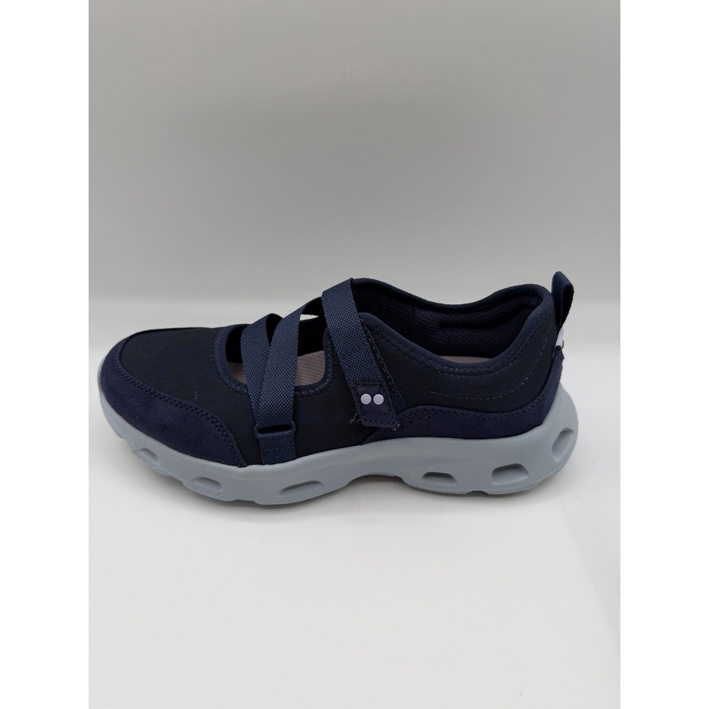 Ryka Activfoam Mary Jane Walking Sneakers, Women's 6 WIDE, Blue Leopard, NIB